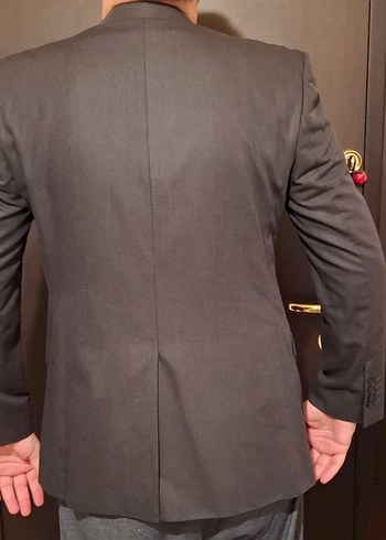 kığılı Gri Erkek Düğmeli Ceket - Görsel 4