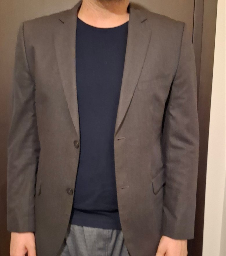 kığılı Gri Erkek Düğmeli Ceket - Görsel 2