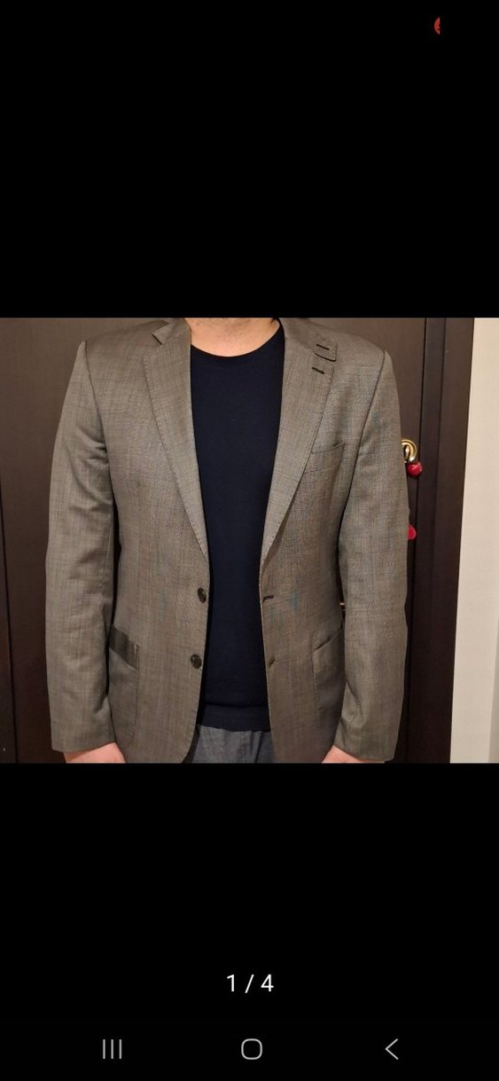 kığılı Gri Kruvaze Erkek  Ceket - Görsel 4