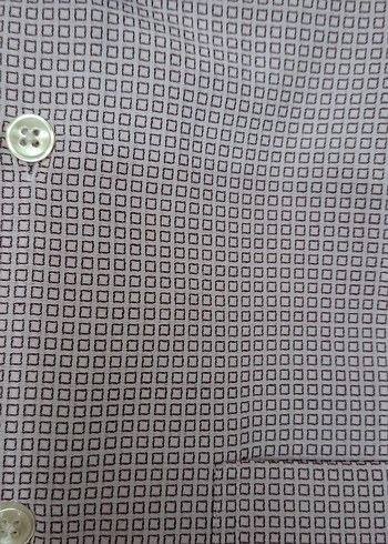 Düğmeli Kısa Kollu Gri Erkek Gömlek - Görsel 5