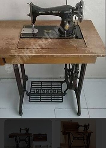 Antika çalışan dikiş makinası - Görsel 2