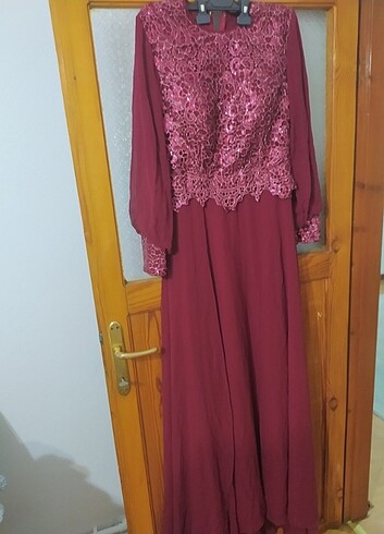 Kırmızı abiye  - Görsel 3