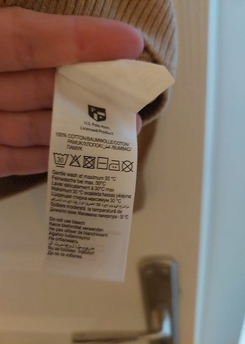 Bej V Yaka Erkek Triko Kazak - Görsel 6