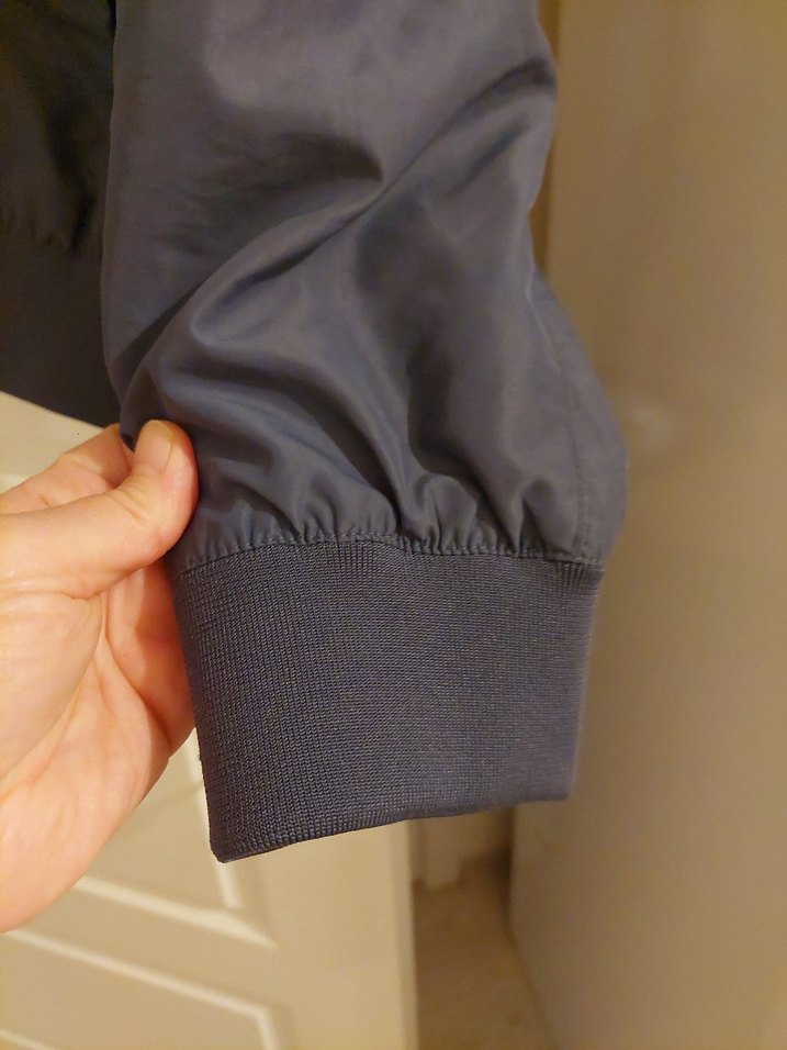 Gri Yüksek Yakalı Fermuarlı Erkek Ceket - Görsel 5