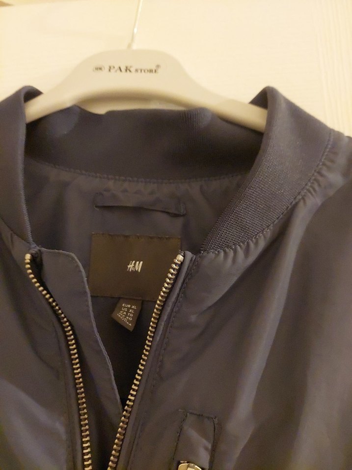 Gri Yüksek Yakalı Fermuarlı Erkek Ceket - Görsel 4