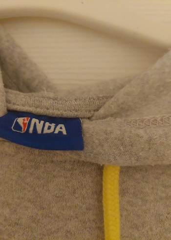 Gri Lakers Baskılı Kapüşonlu Sweatshirt - Görsel 4