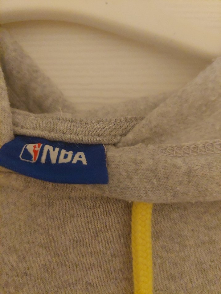 Gri Lakers Baskılı Kapüşonlu Sweatshirt - Görsel 4