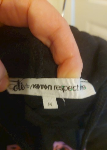 Siyah Baskılı Sweatshirt - Görsel 4