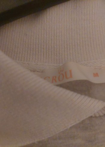 2 adet Oxford Baskılı Gri Kadın Sweatshirt - Görsel 5