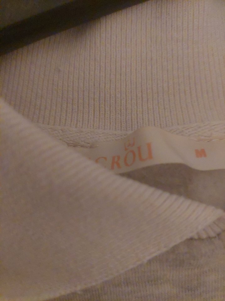 2 adet Oxford Baskılı Gri Kadın Sweatshirt - Görsel 5