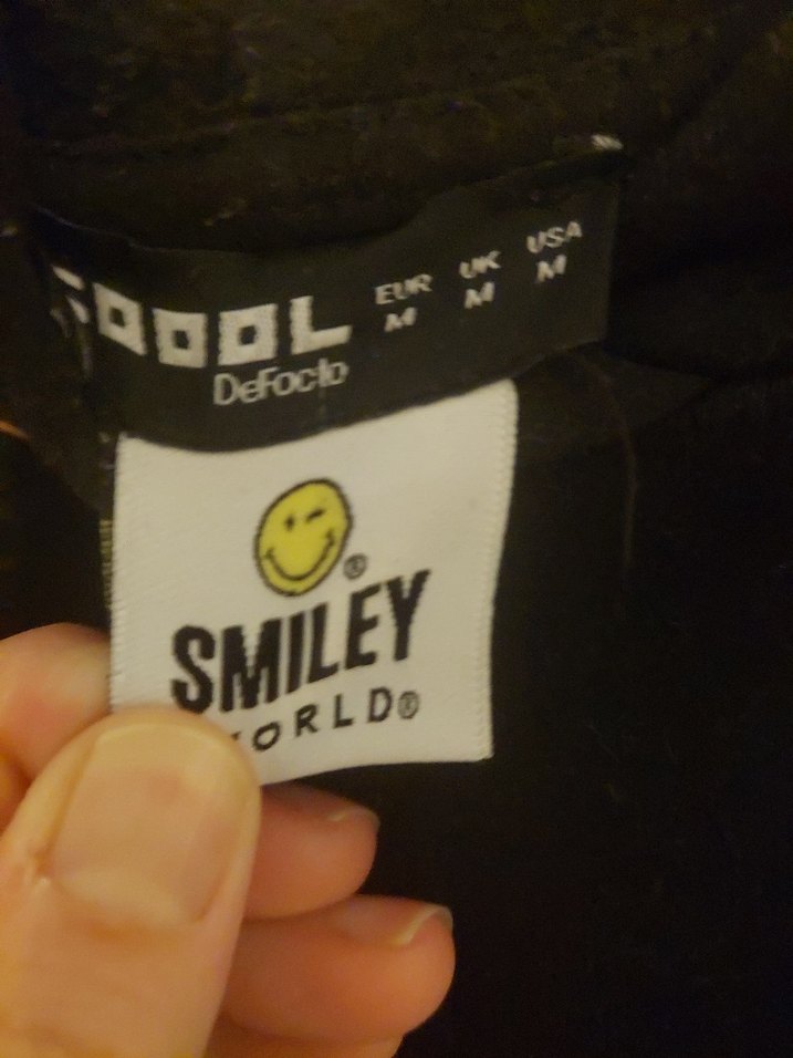 Siyah Baskılı Uzun Kollu Sweatshirt - Görsel 5