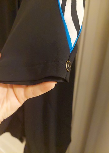 Drapeli Siyah Uzun Kollu Ceket - Görsel 4