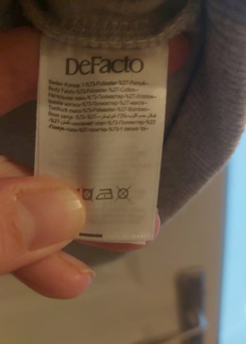 Gri Baskılı Zincir Detaylı Kadın Sweatshirt - Görsel 4