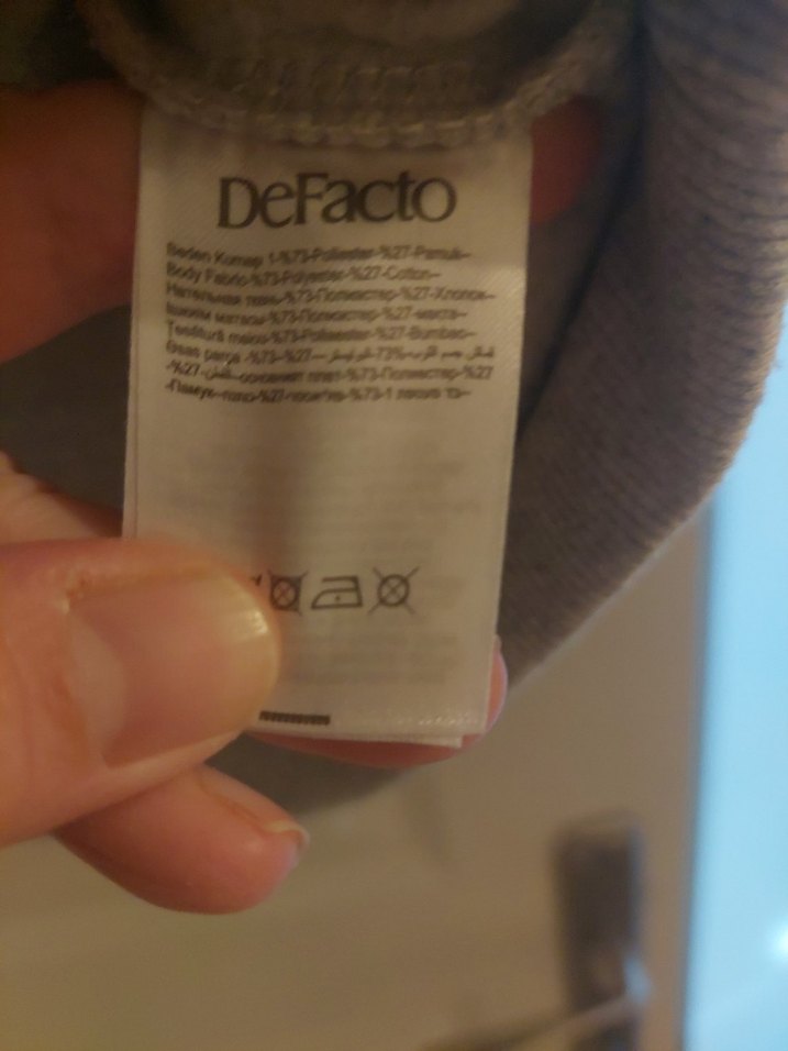 Gri Baskılı Zincir Detaylı Kadın Sweatshirt - Görsel 4