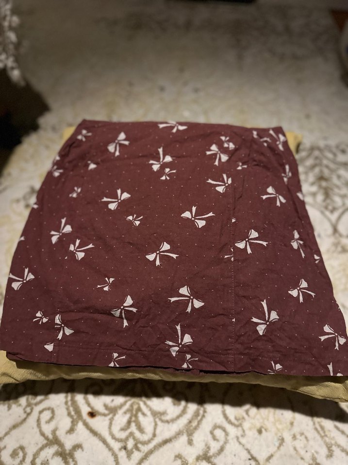 Düğmeli Bordo Midi Hamile Etek - Görsel 3