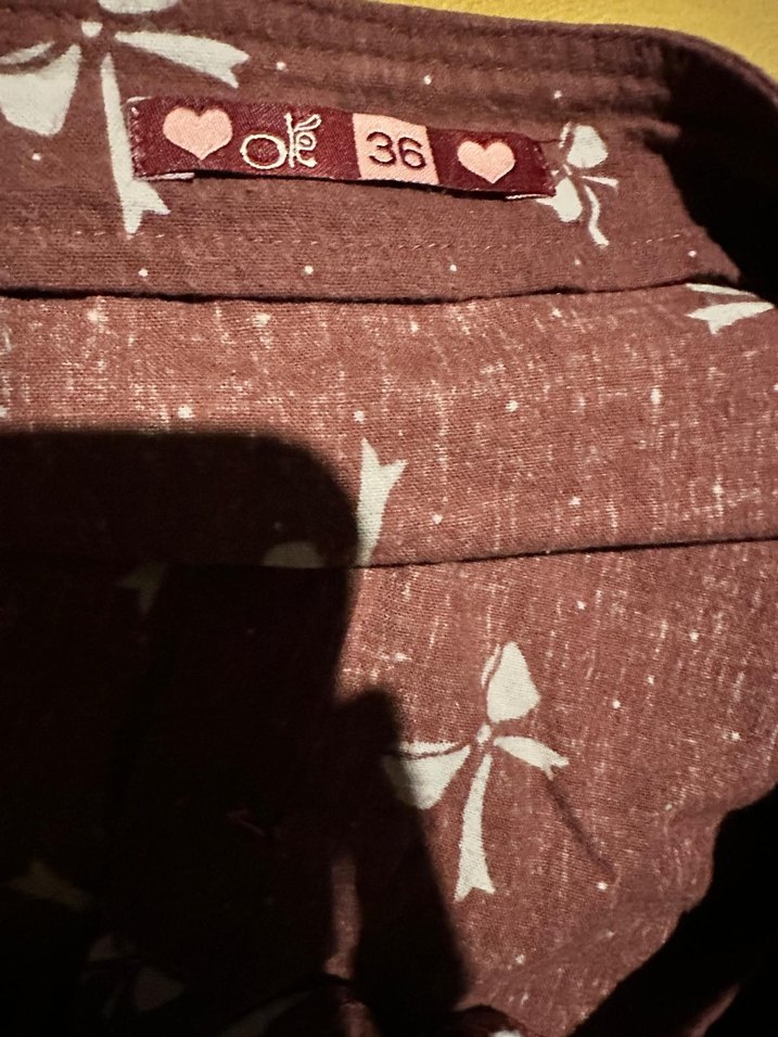 Düğmeli Bordo Midi Hamile Etek - Görsel 4