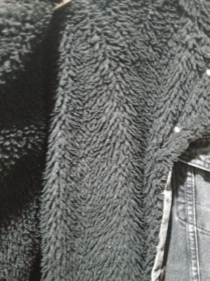 İçi Kürklü Erkek Kot Ceket  S Beden  Unisex  Oversize - Görsel 4