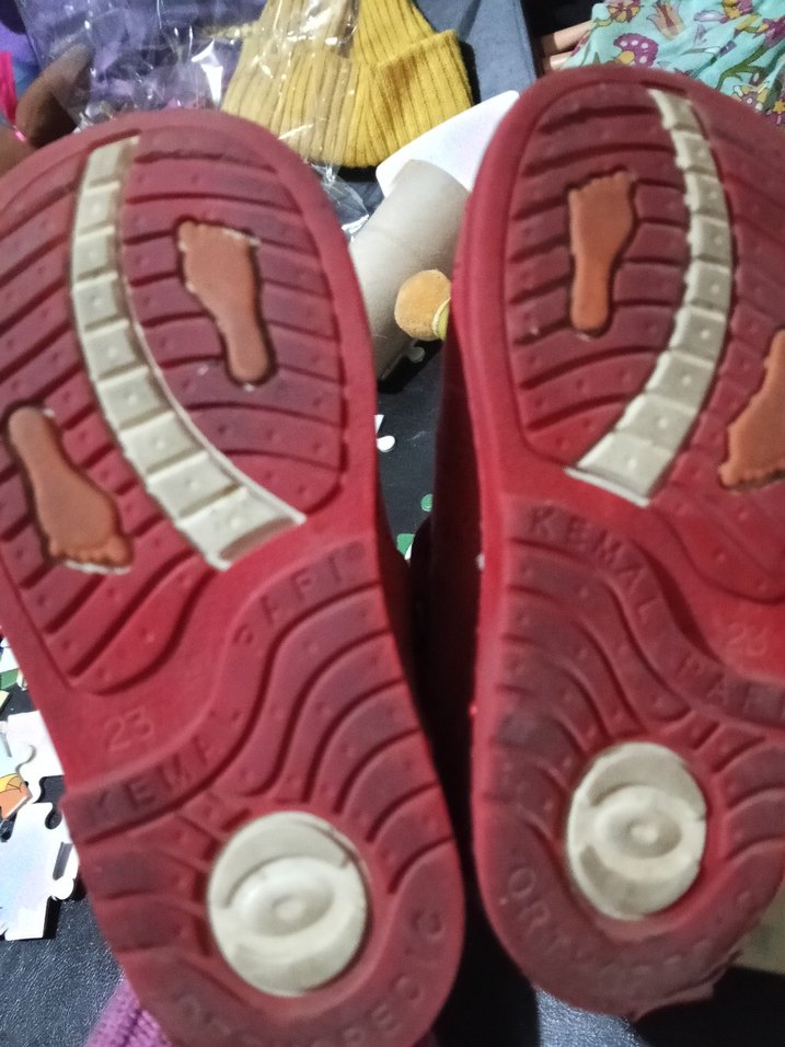 Kemerli Kırmızı Erkek Çocuk İlk Adım Ayakkabısı - Görsel 4