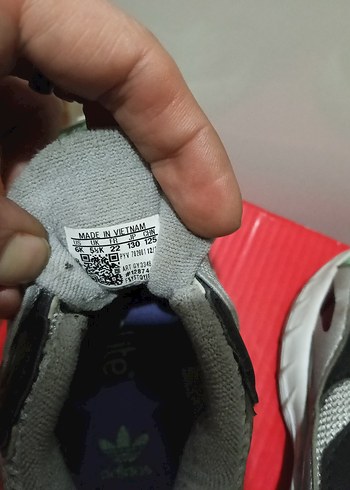 Gri Erkek Çocuk Sneakers Velcro Bağcıklı - Görsel 4