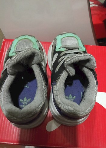 Gri Erkek Çocuk Sneakers Velcro Bağcıklı - Görsel 3