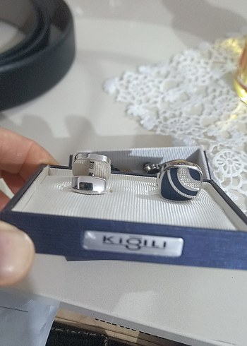 Siyah Modern Erkek Kol Düğmesi - Görsel 2