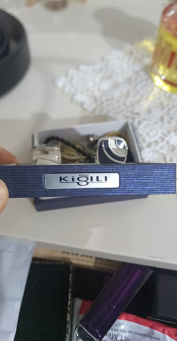 Siyah Modern Erkek Kol Düğmesi - Görsel 3