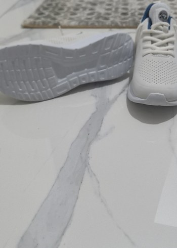 Beyaz Bağcıklı ünisex Spor Ayakkabı - Görsel 2