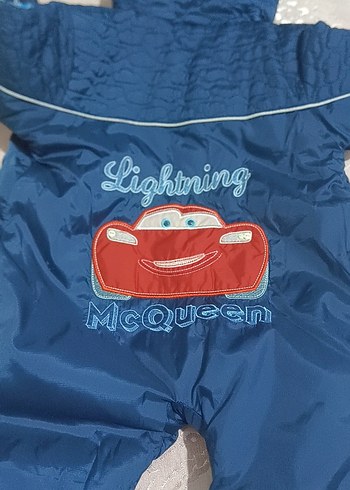 Renkli Baskılı Mavi Bebek Tulumu - Görsel 5