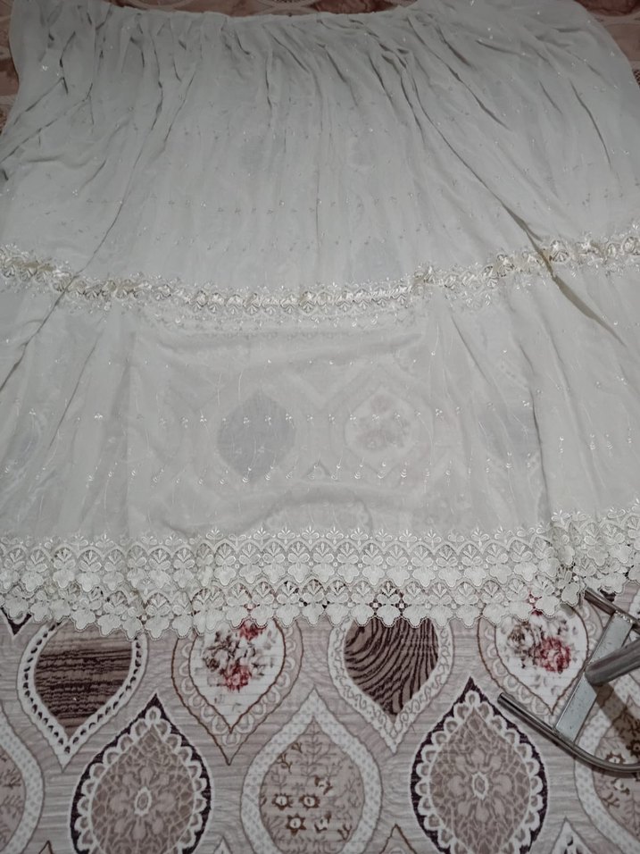 Nakışlı Beyaz Perde 4 metre eni 2 metre boy - Görsel 4