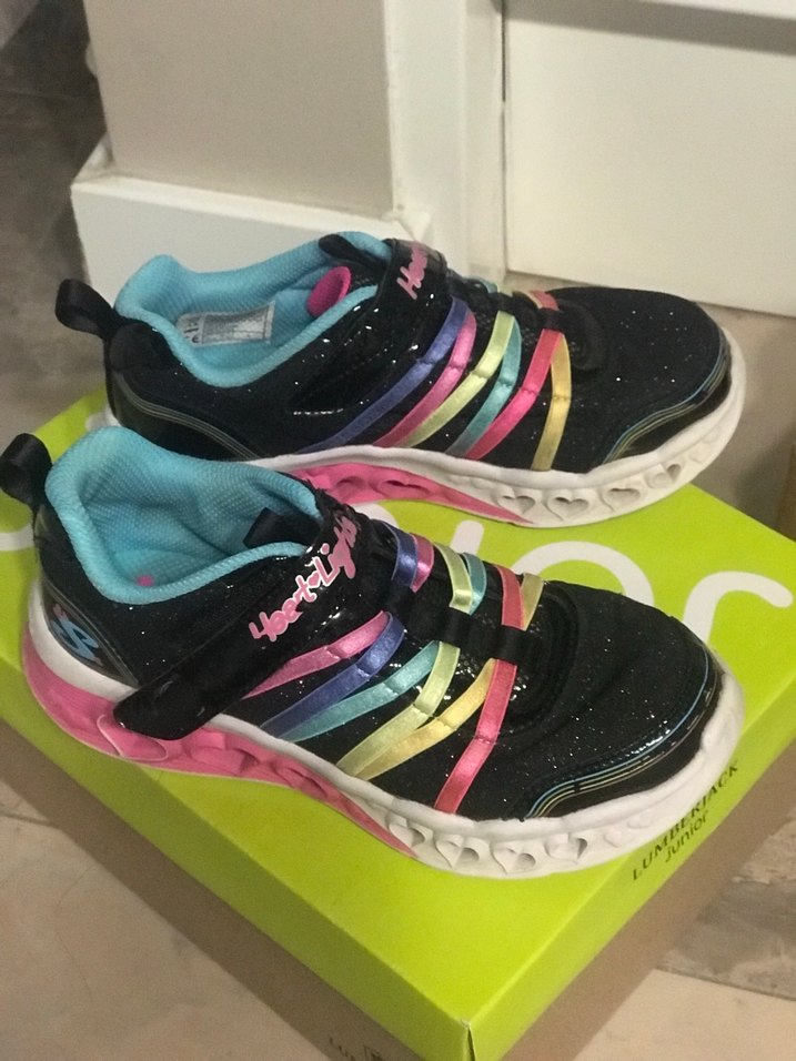 Çok Renkli Kız Çocuk Spor Ayakkabı Velcro - Görsel 2