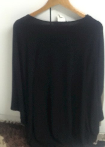 Gri V Yaka Uzun Kollu Hamile Tunik - Görsel 2