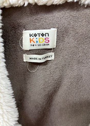 Bej Kız Çocuk Kürk Detaylı Mont - Görsel 3
