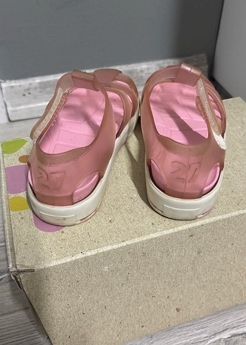 Pembe Tokalı Kız Çocuk Sandalet - Görsel 2