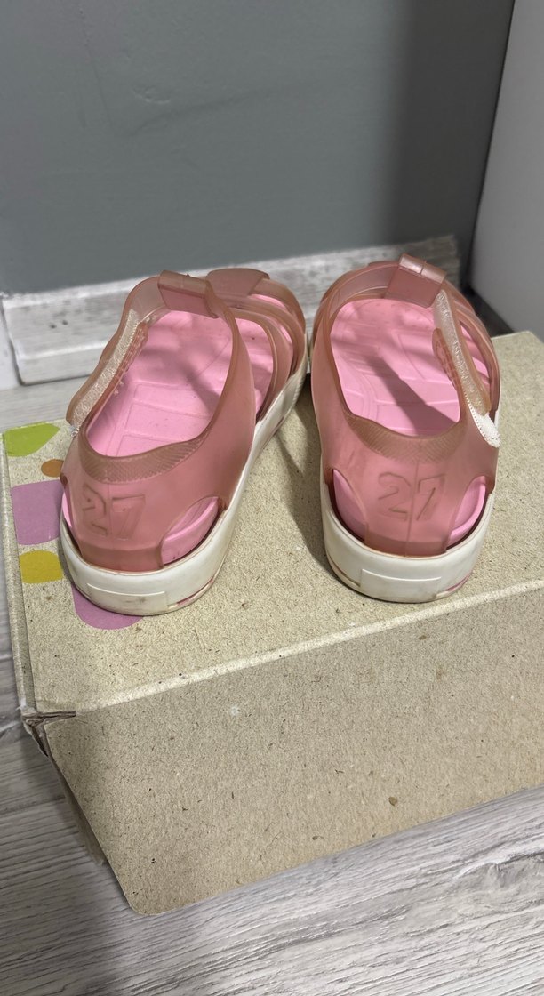 Pembe Tokalı Kız Çocuk Sandalet - Görsel 2