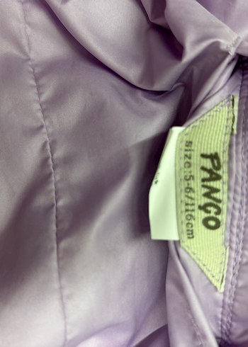 Kız Çocuk Mor Kapüşonlu Bağlama Desenli Yağmurluk - Görsel 3