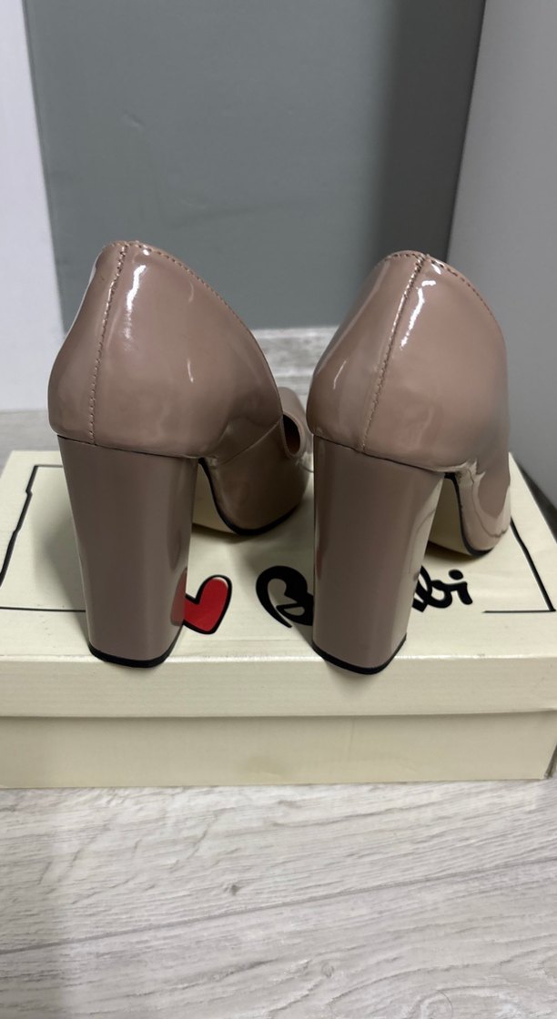 Bej Rugan Stiletto Topuklu Kadın Ayakkabı - Görsel 2