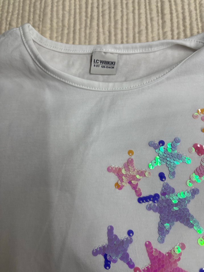 Kız Çocuk Mor Kuromi Baskılı Uzun Kollu Tişört - Görsel 5