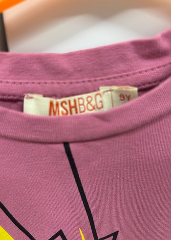 Kız Çocuk Renkli Baskılı Pembe Tişört - Görsel 3