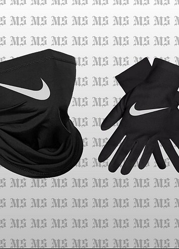 Nike reflektörlü set maske+eldiven 