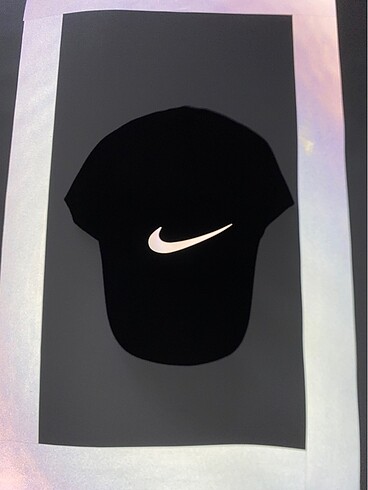  Beden siyah Renk Nike reflektörlü şapka+eldiven+maske