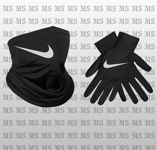 Nike reflektörlü set maske+eldiven