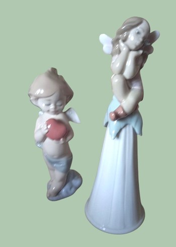  Beden Lladro Melek Biblo Çan