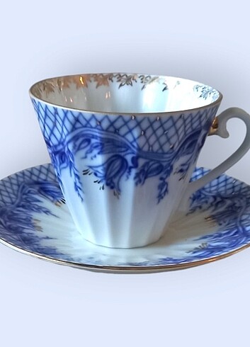 2 adet Lomonosov Porselen Çay Fincanı 