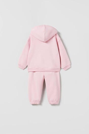 Zara Kapşonlu pembe takım pembe ????