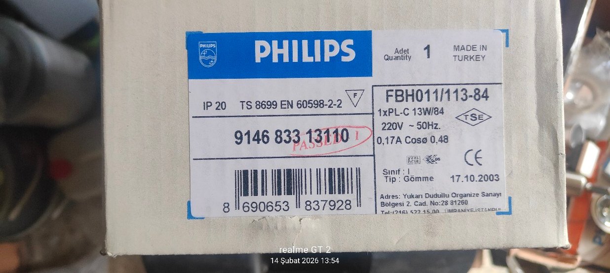Philips Master PL-C 840/2P 18W Mavi Ampul - Görsel 2