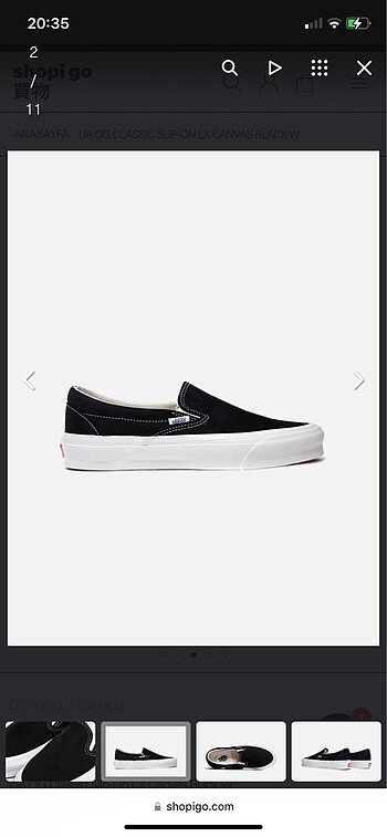 Vans Vans OG Classic Slip -On LX Canvas Black W