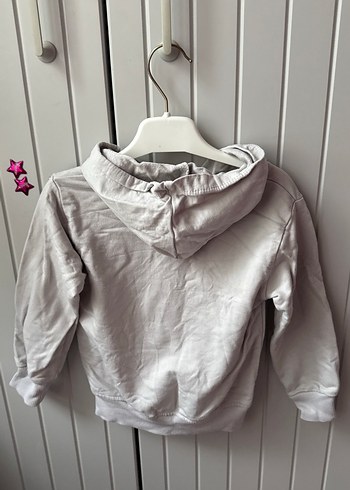 Gri Kapüşonlu Erkek Çocuk Sweatshirt - Görsel 3