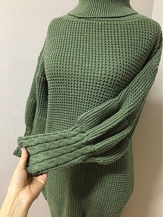 Trendyol & Milla Yeşil boğazlı kazak triko