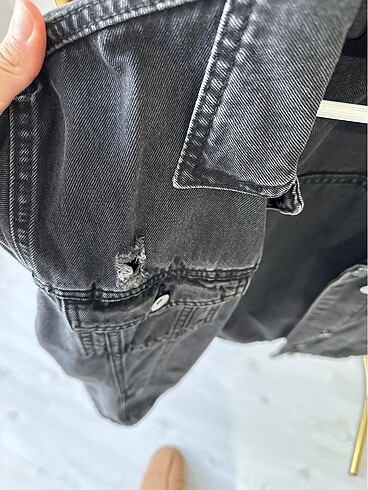 36 Beden Stradivarius Siyah Kot Ceket