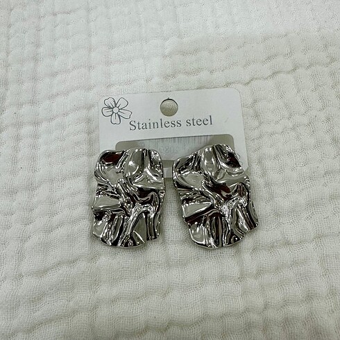 Stainless Steel Gümüş Küpe